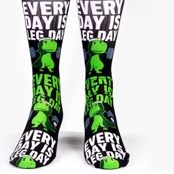 Other - "Every Day Is Leg Day" Unisex Socks - NEW in Bag.